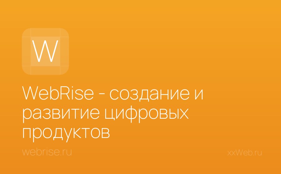Скриншот сайта WebRise - создание и развитие цифровых продуктов