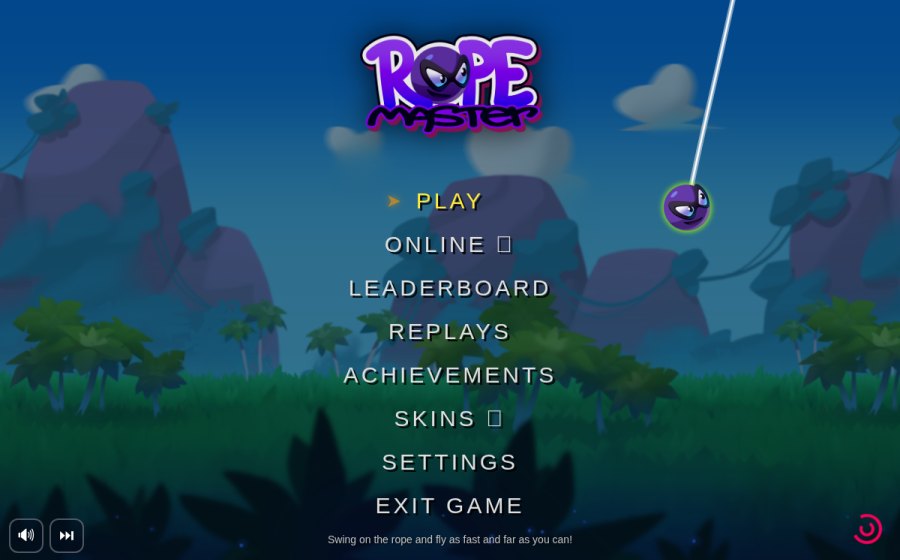 Скриншот сайта Rope Master: game